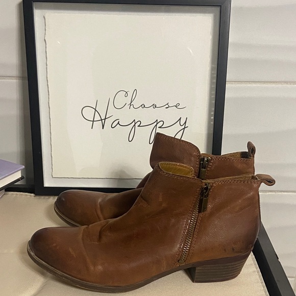 Lucky Brand Shoes - Lucky Brand Tan Ankle Booties